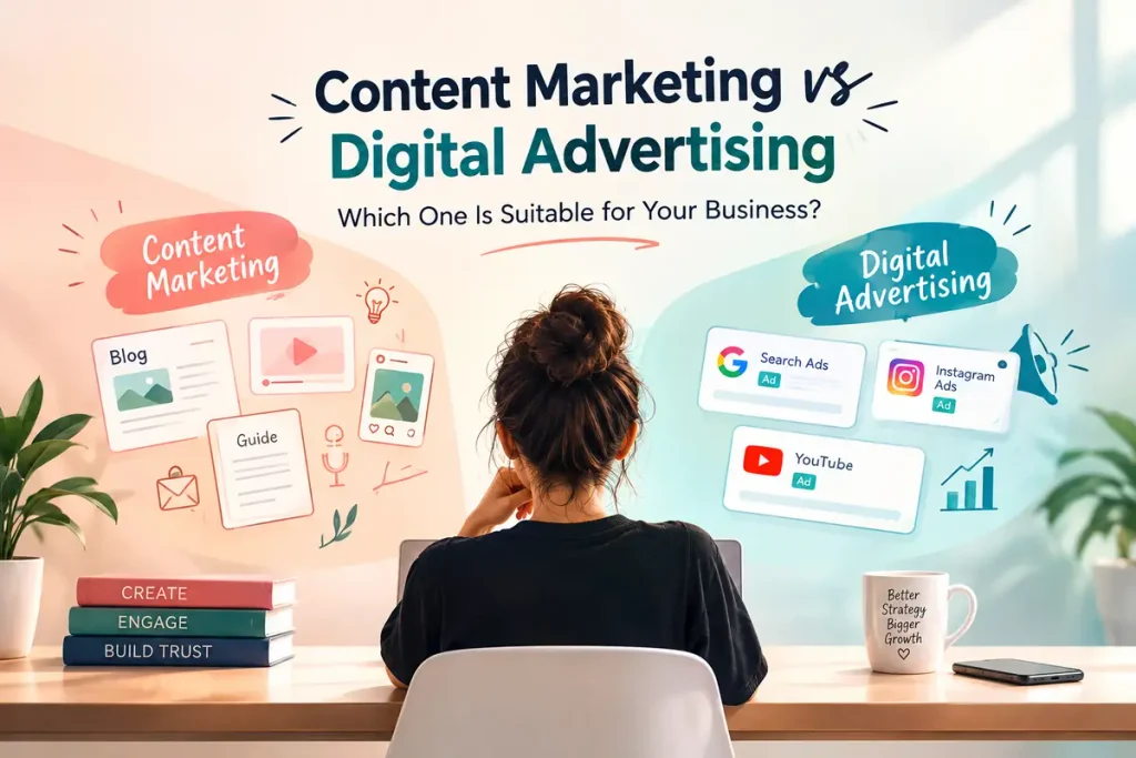 Content Marketing vs Digital Advertising Key Differences